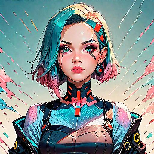 Cyberpunk Neon Hand High-Score Closeup