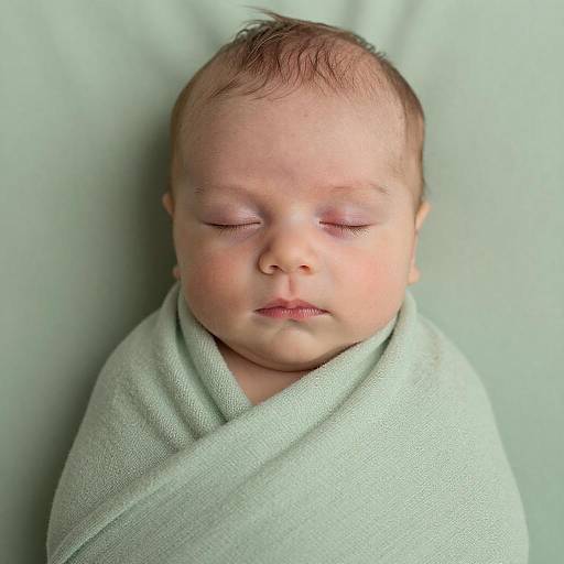 Tender Close-Up of Sleeping Baby