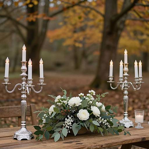 Rustic Autumn Wedding Table Setting