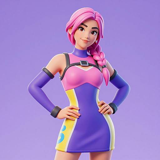 3D Fortnite Brite Bomber Character