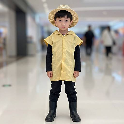 Child in Nacho Libre Costume Realistic Photo