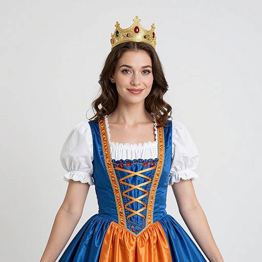 Bavarian Woman in Regal Fancy Dress