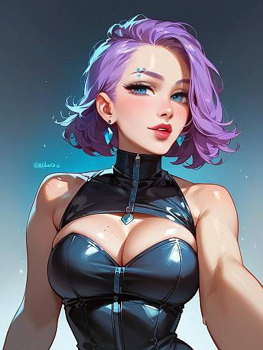 Futuristic Sci-Fi Cosplay Portrait of Woman