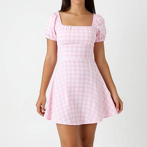 Casual Summer Gingham Dress Look