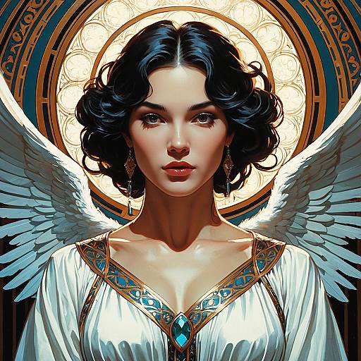 Elegant Fantasy Angel Portrait