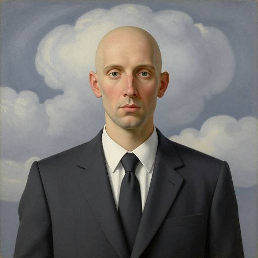 Headless Man in Suit Portrait