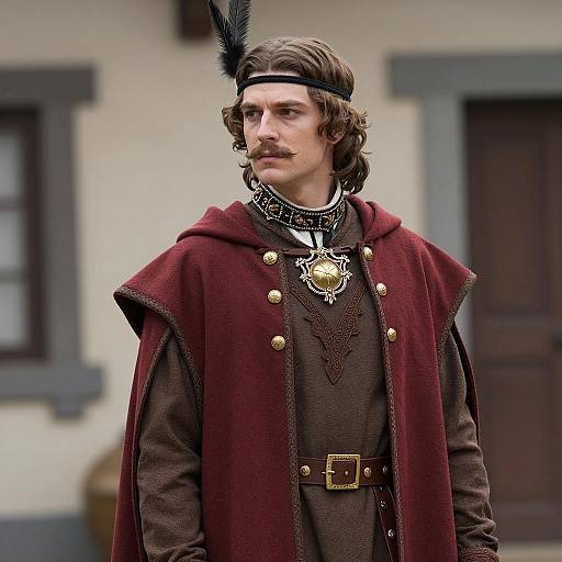 Young Man in Elaborate Medieval Costume