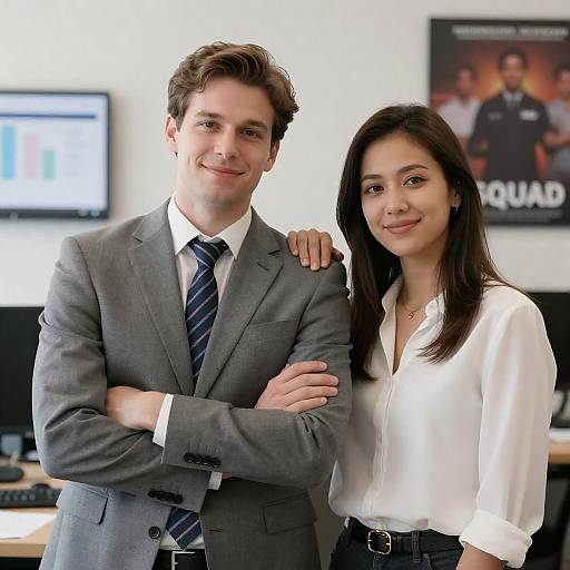 Office Duo: A Professional Portrait