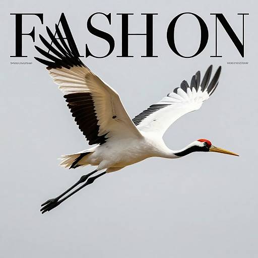 Magical Crane Bird Fashion Spread
