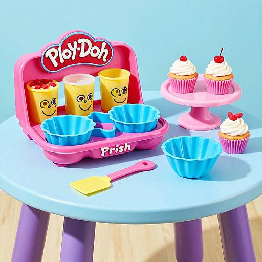 Colorful Play-Doh Cupcake Playset