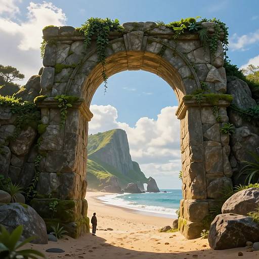 Ancient Stone Archway to Fantasy