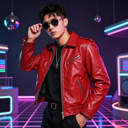 Retro 80s Sci-Fi Character Vibe