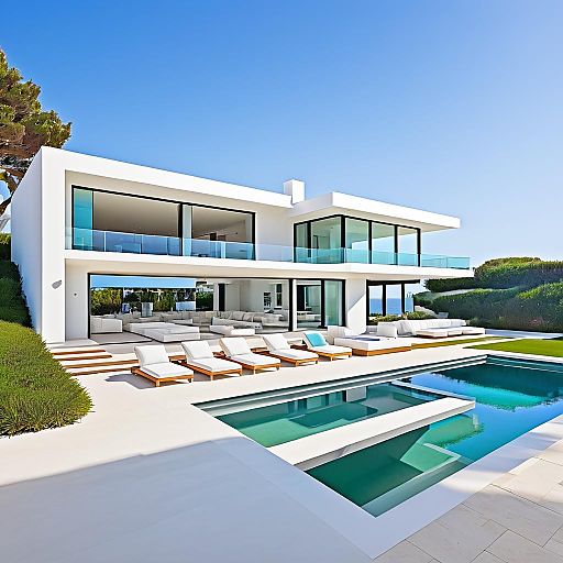 Elegant Malibu Beach House Doodle Elegant Malibu Beach House Doodle