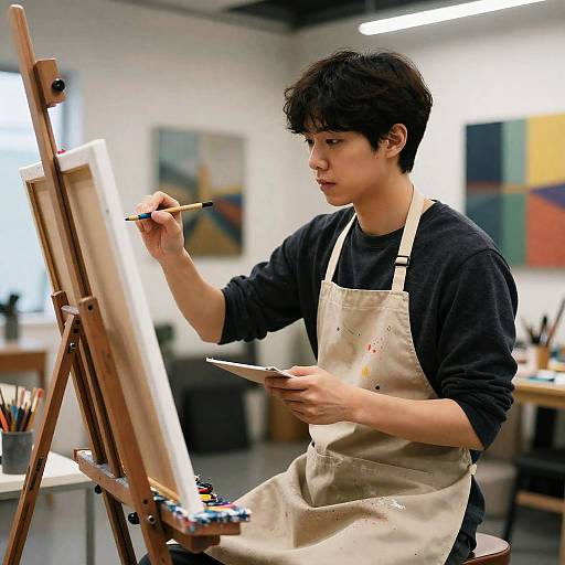 Korean Artist Creating Modern Art