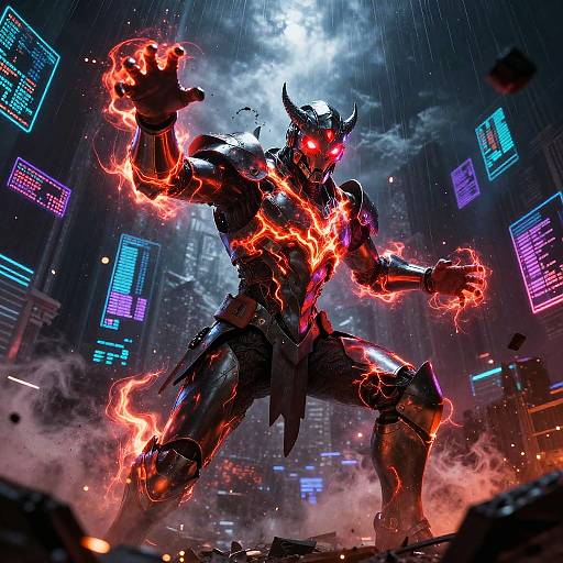 Phantom Cyber Mage in Neon VR