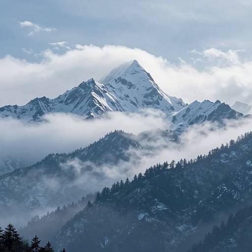Eternal Serenity in Icy Peaks