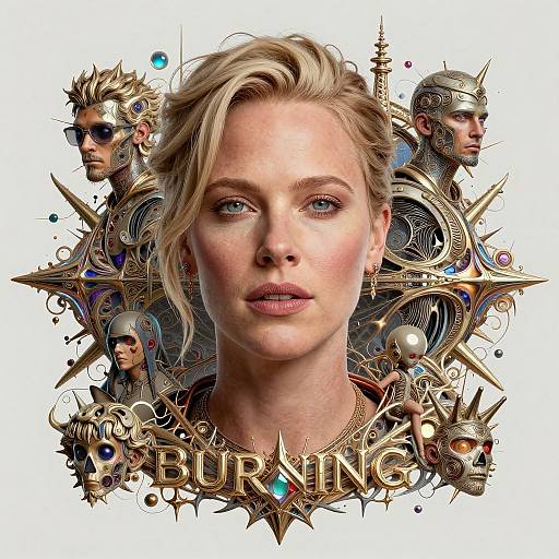 Burning Man Inspired Hyper-Realistic Portrait