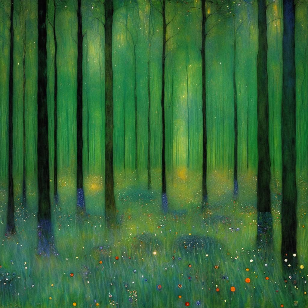 Mystical Forest in the Style of Klimt