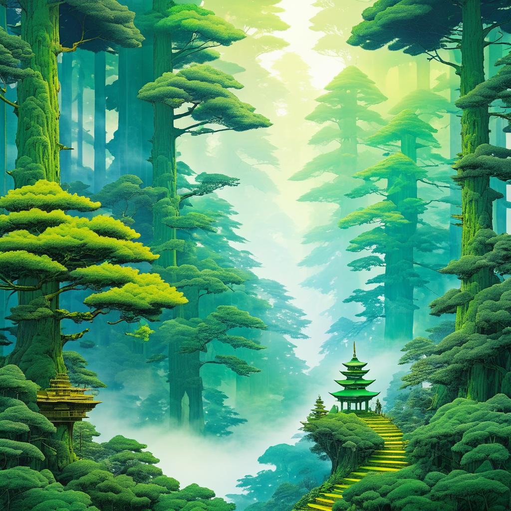 Enchanting Mystical Forest in Ancient Realm