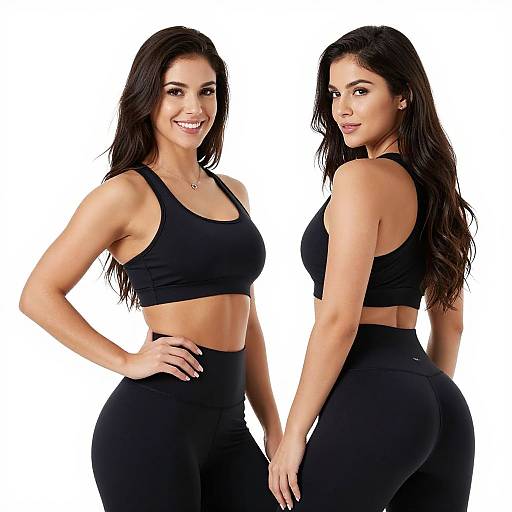 Dual Fit Women in Black Activewear