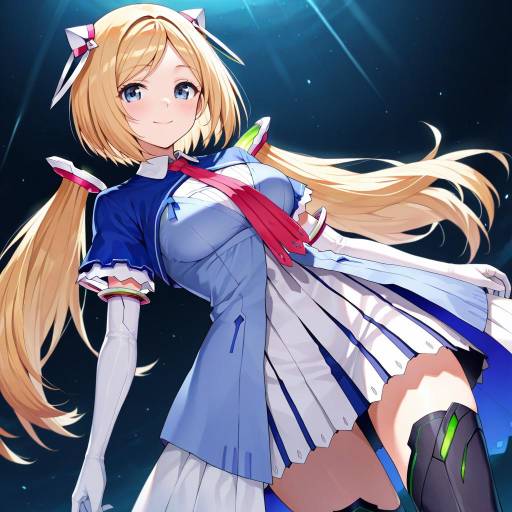 Illustration of Aki rosenthal (1st costume), hololive in the style of Huwari (dnwls3010)