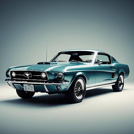 Elegant 1967 Mustang Redesign in Photorealism