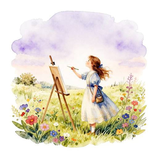 Meadow Painter at Lavender Dusk