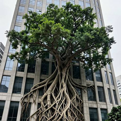 Ancient Tree vs Modern Skyscraper