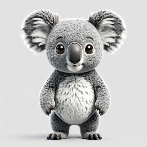 Cute 3D Koala Character Design