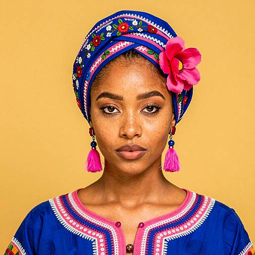 Vibrant Portrait of a Young Woman