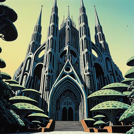 Afrofuturist Megaflora Cathedral