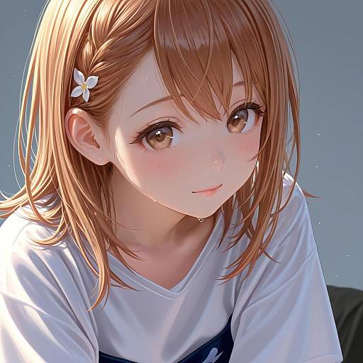 Illustration of Hanasato minori, project sekai in the style of Nekopuchi