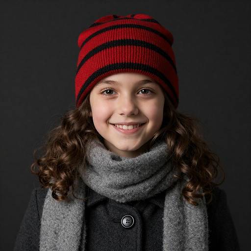 Warm Smile of a Young Girl