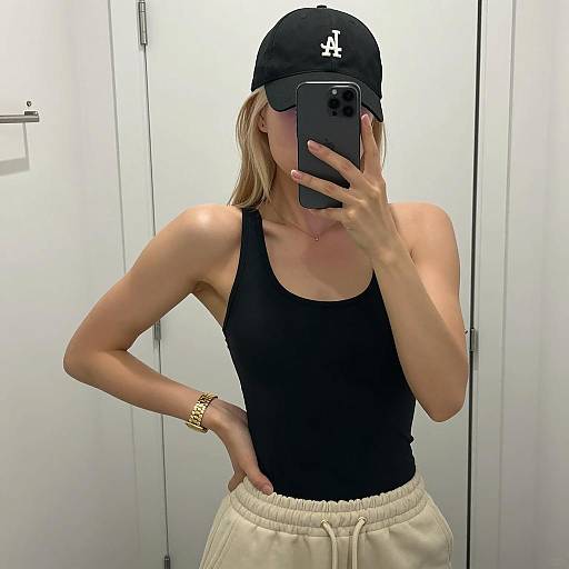 Casual Indoor Selfie with Style