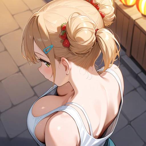 Festival Beauty with Strawberry Blonde Hair