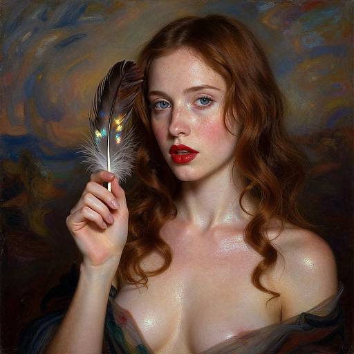 Renaissance-Inspired Portrait of Woman