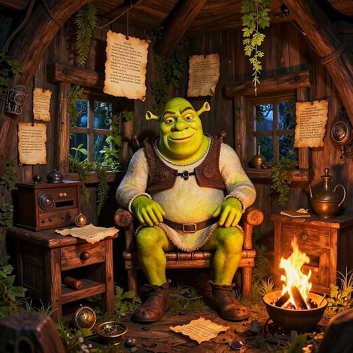 Shrek-Themed Swamp Hut Escape Room