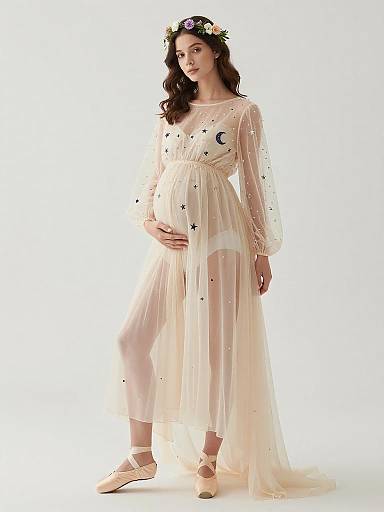 Ethereal Flower Fairy Maternity Portrait Shoot