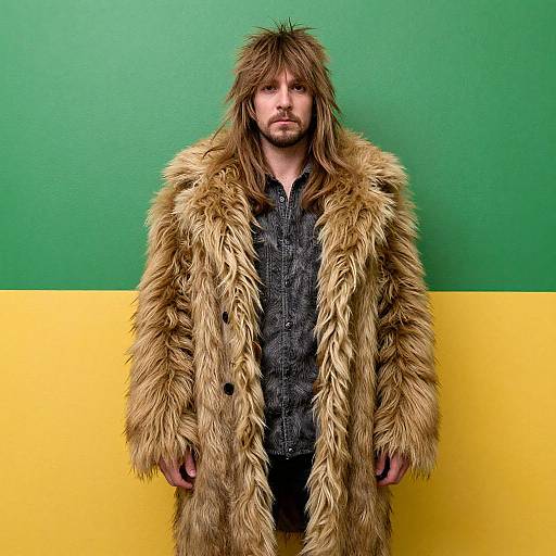 Man in Shaggy Furry Coat