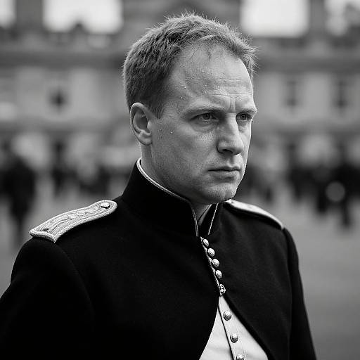 Monochrome Portrait of Prince Andrew