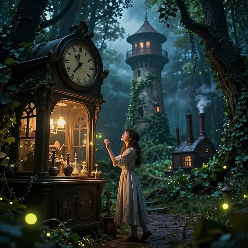 Mystical Steampunk Forest Alchemist