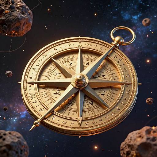3D Astrolabe Compass in Cosmic Space