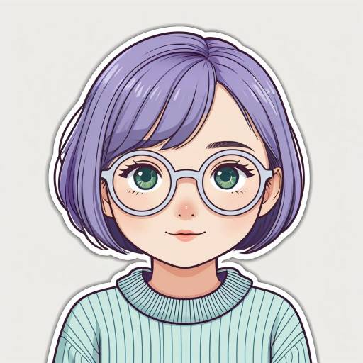 Kawaii Girl Die-Cut Sticker