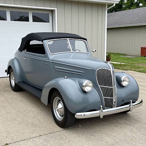 1948 Matte Gray Ford Roadster