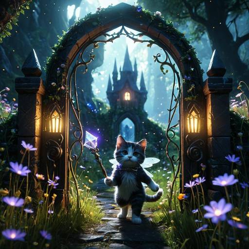 Fairy Kitten at Enchanted Gate