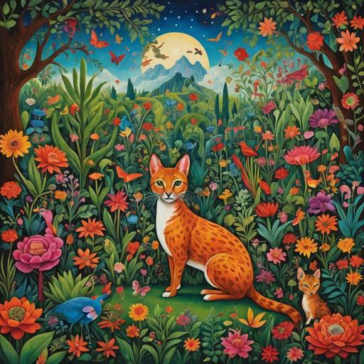 Surreal Garden of Mystical Creatures Surreal Garden of Mystical Creatures