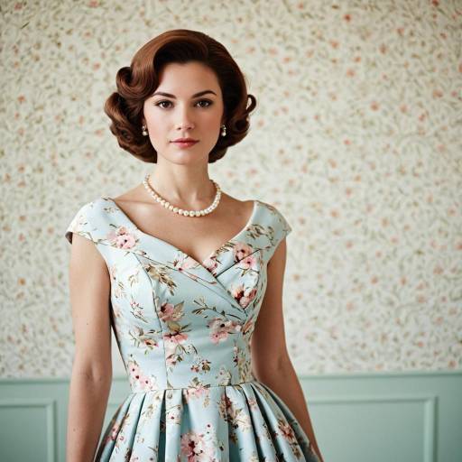 Elegant 1950s Cosplay with Bokeh Style