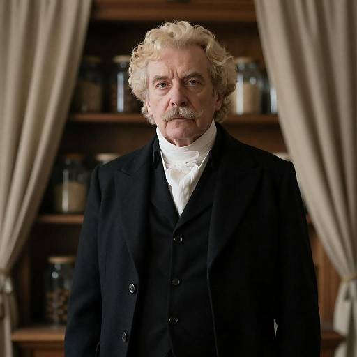 Serious Older Man in Vintage Setting