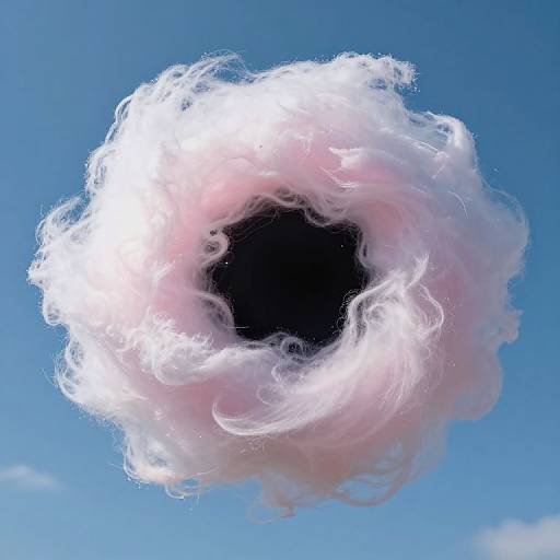 Surreal Cotton Candy Clouds and Void