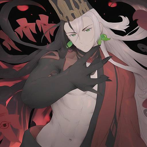 Illustration of Ashiya douman (third ascension) (fate), fate/grand order in the style of Mdf an